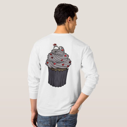 Sweet proposal Cupcake T-shirt (Achterkant volledig)