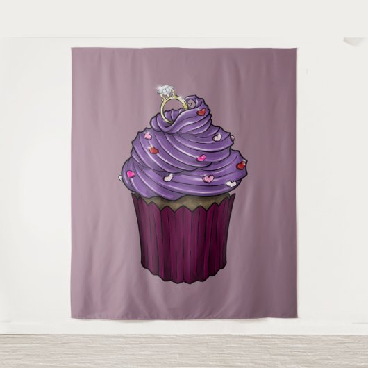 Sweet proposal Cupcake Wandkleed (Voorkant)