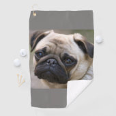 Sweet Pug Face Golfhanddoek (Insitu)