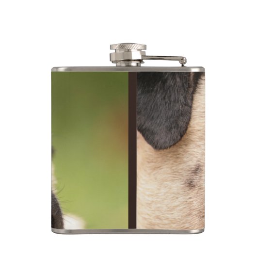 Sweet Pug Heupfles (Achterkant)