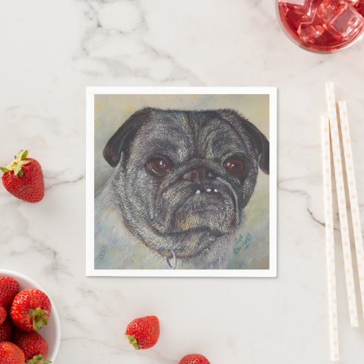 SWEET PUG PAPER NAPKINS SERVETTEN (Insitu)