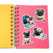 Sweet Pug Stickers Set