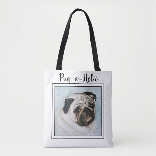 Sweet Pug Tote Bag (Voorkant)