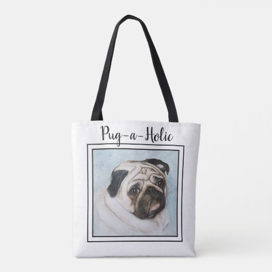 Sweet Pug Tote Bag (Achterkant)