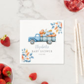 Sweet Pumpkin Blue Boy Baby shower Servet (Insitu)