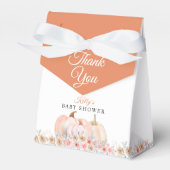 Sweet Pumpkin Floral Baby shower Bedankdoosjes (Voorkant Zijde)
