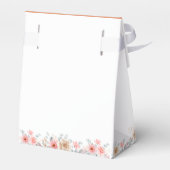 Sweet Pumpkin Floral Baby shower Bedankdoosjes (Achterkant)