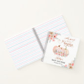 Sweet Pumpkin Floral Baby shower Guess Boek (Binnen)