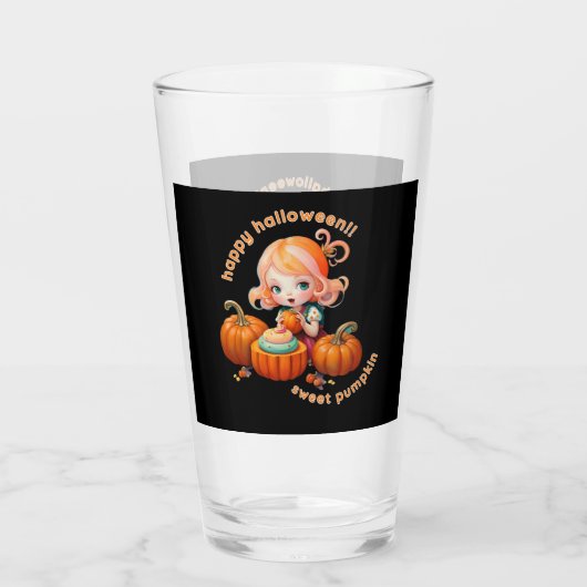 Sweet pumpkin glas (Achterkant)