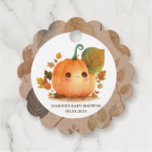 Sweet Pumpkin Herfst Baby shower Bedankjes Labels (Voorkant)