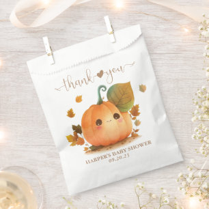 Sweet Pumpkin Herfst Baby shower Bedankzakje
