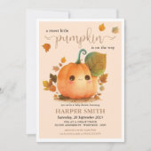Sweet Pumpkin Herfst Baby shower Kaart (Voorkant)