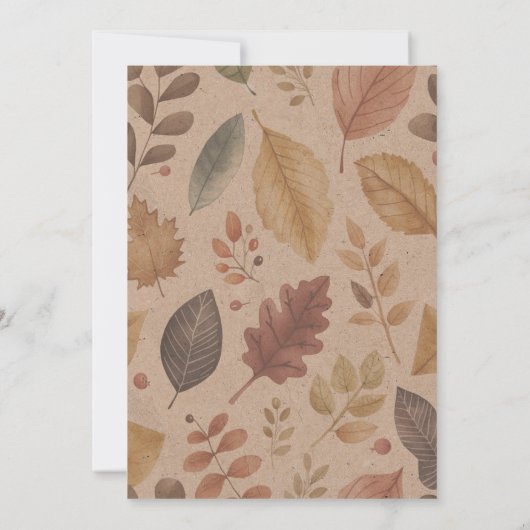 Sweet Pumpkin Herfst Baby shower Kaart (Achterkant)