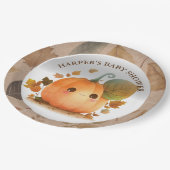 Sweet Pumpkin Herfst Baby shower Papieren Bordje (Gekanteld)
