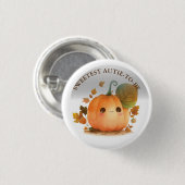 Sweet Pumpkin Herfst Baby shower Ronde Button 3,2 Cm (Voorkant /achterkant)