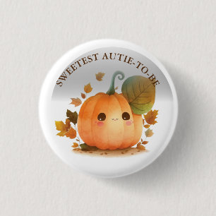 Sweet Pumpkin Herfst Baby shower Ronde Button 3,2 Cm