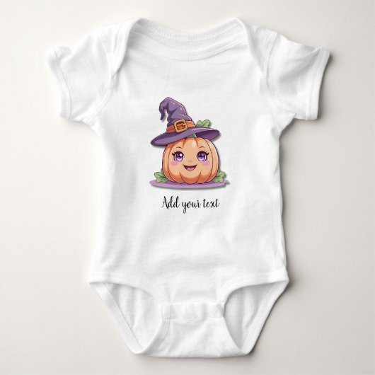 Sweet Pumpkin Magic – Baby Halloween Bodysuit (Voorkant)