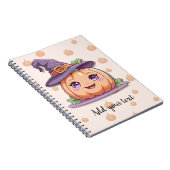 Sweet Pumpkin Magic – Personalized Halloween Noteb Notitieboek (Rechterzijde)