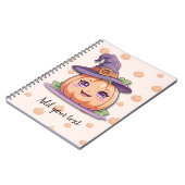 Sweet Pumpkin Magic – Personalized Halloween Noteb Notitieboek (Linkerzijde)