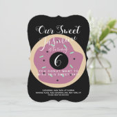 Sweet Pumpkin Sprinkle Donut Birthday Kaart (Staand voorkant)