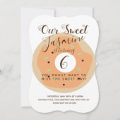 Sweet Pumpkin Sprinkle Donut Birthday Kaart (Voorkant)