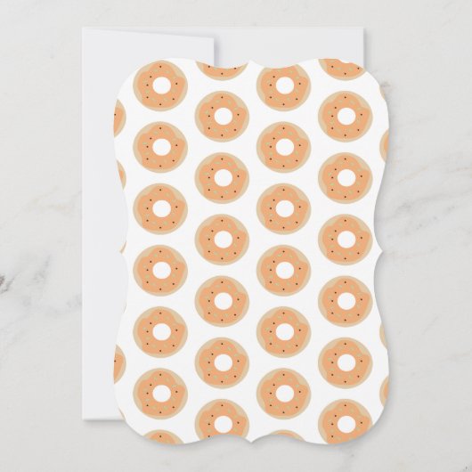 Sweet Pumpkin Sprinkle Donut Birthday Kaart (Achterkant)