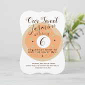 Sweet Pumpkin Sprinkle Donut Birthday Kaart (Staand voorkant)