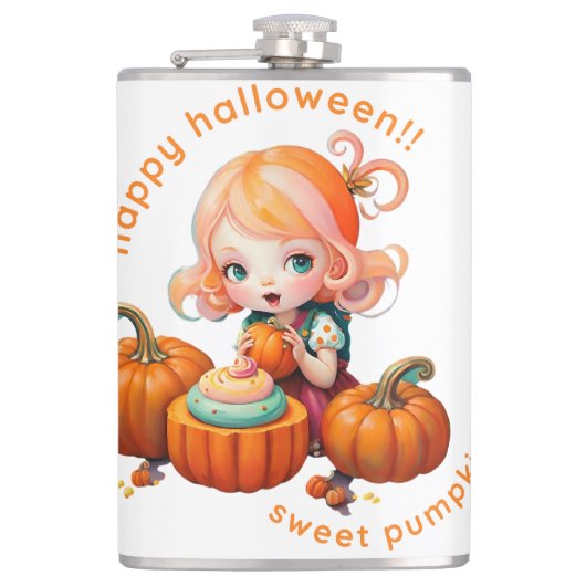 Sweet pumpkin Water Bottle Heupfles (Voorkant)