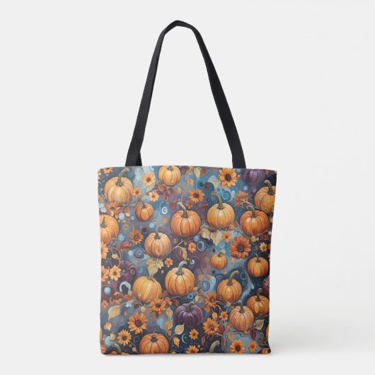 Sweet Pumpkins Herfst Pattern Tas (Achterkant)