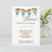 Sweet puppy baby douche Uitnodigingen (Staand voorkant)