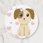 Sweet Puppy Bedankjes Labels (Achterkant)