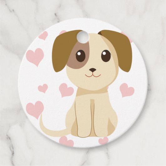 Sweet Puppy Bedankjes Labels (Voorkant)