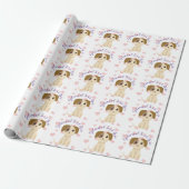 Sweet Puppy  Cadeaupapier (Uitgerold)