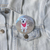 Sweet Puppy Dog Face Goodness in de Button van de (In situ)