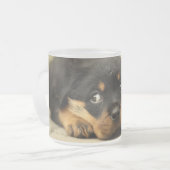 Sweet Puppy Dog Matglas Koffiemok (Voorkant links)
