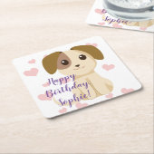 Sweet Puppy Kartonnen Onderzetters (Schuin)