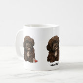Sweet Puppy Love Design van HavaHug Koffiemok (Voorkant links)