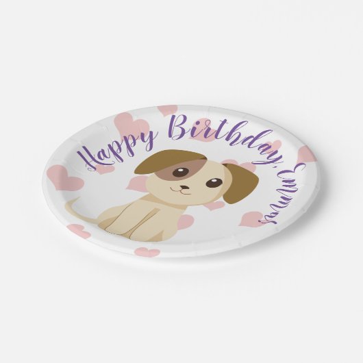 Sweet Puppy Papieren Bordje (Gekanteld)