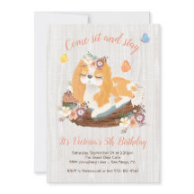 Sweet Puppy Verjaardag Uitnodigingen