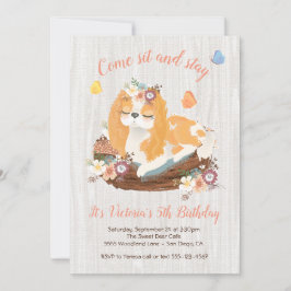 Sweet Puppy Verjaardag Uitnodigingen