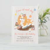 Sweet Puppy Verjaardag Uitnodigingen (Staand voorkant)