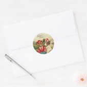 Sweet Pups Best Birthday Wish Ronde Sticker (Envelop)