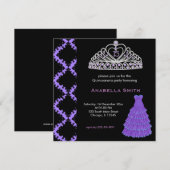 Sweet Quinceanera Kaart (Voorkant / Achterkant)