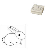 Sweet Rabbit Rubber Stamp Rubberstempel (Gestempeld)