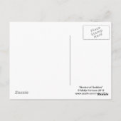 Sweet Raccoon en Uil Art Briefkaart (Achterkant)