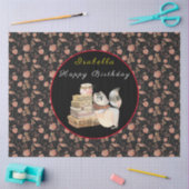 Sweet Raccoon Pas Tekst en Kleur aan Tissuepapier (Craft)