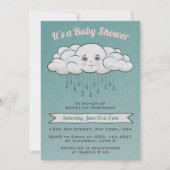 Sweet Rain Cloud Baby shower Uitnodiging (Voorkant)