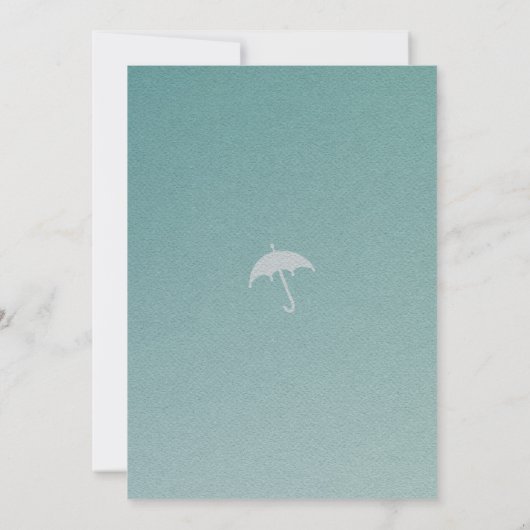 Sweet Rain Cloud Baby shower Uitnodiging (Achterkant)