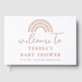Sweet Rainbow Baby shower Welkom Gastenboek (Voorkant)