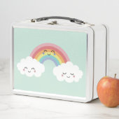Sweet Rainbow Cloud Kinder Lunchbox Food Container (In situ)